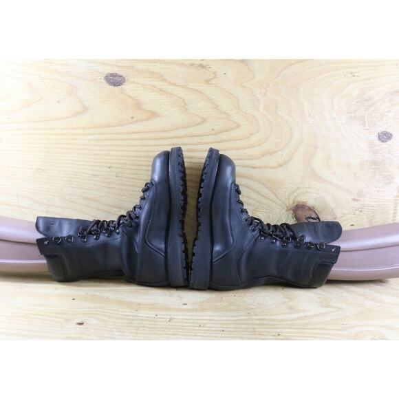 Matterhorn Boots Womens 7M Black Leather Combat Thinsulate Vibram Vintage USA - Picture 4 of 12